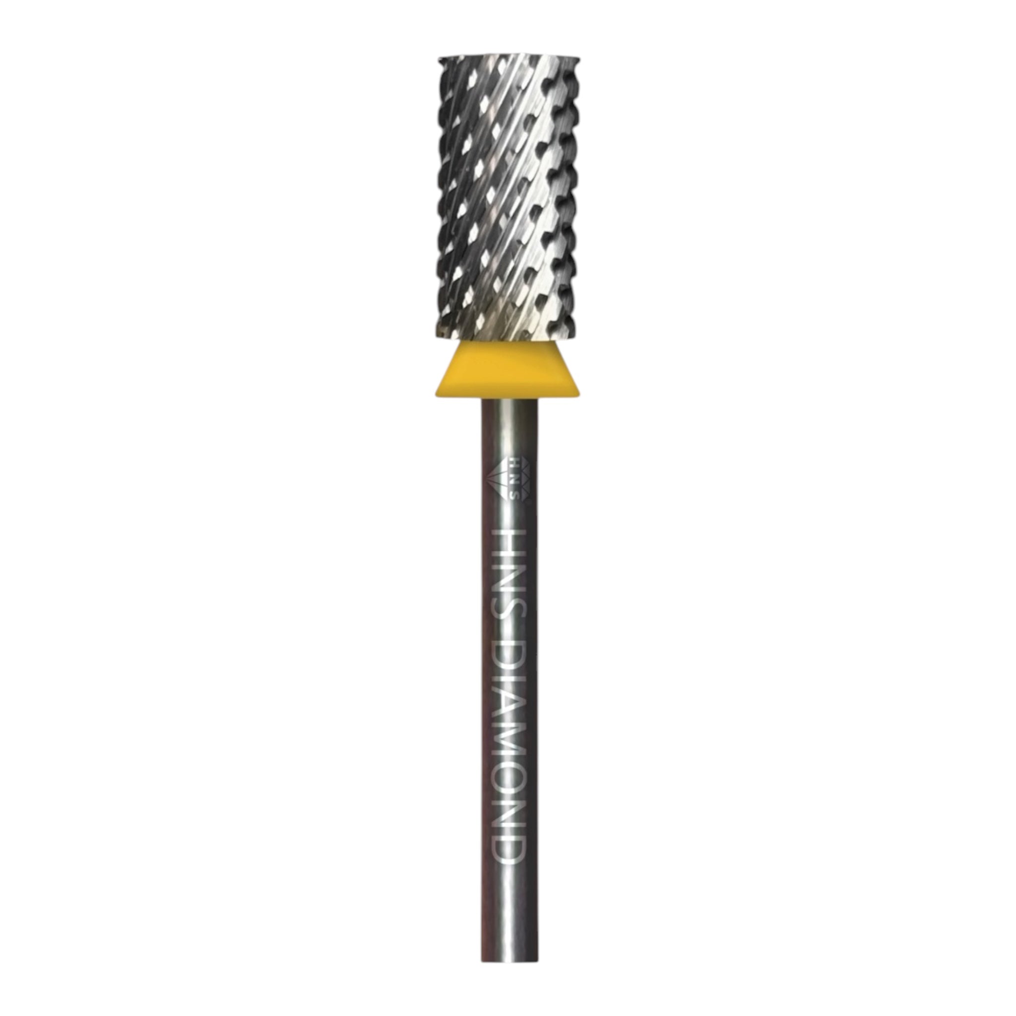 HNS DIAMOND NAIL DRILL BITS 3/32" LARGE BARREL  CROSS CUT (SILVER)