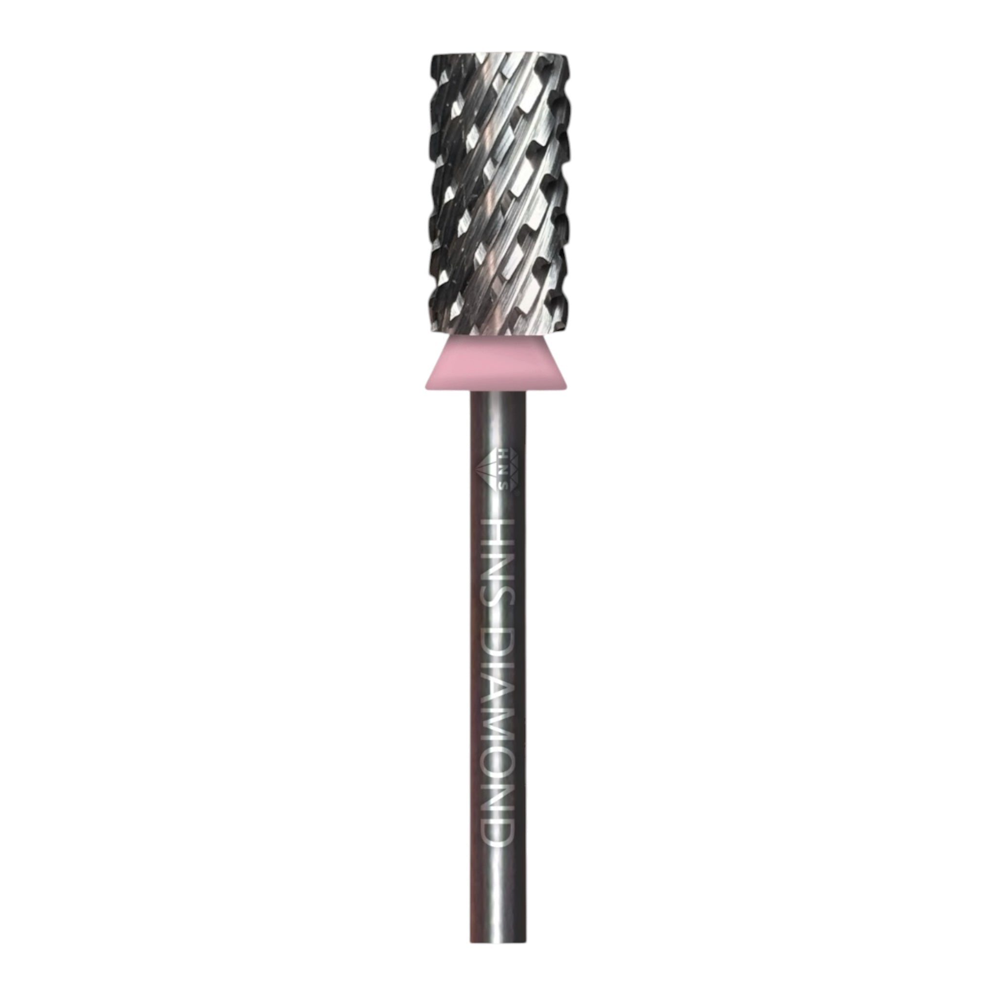 HNS DIAMOND NAIL DRILL BITS 3/32" LARGE BARREL  CROSS CUT (SILVER)