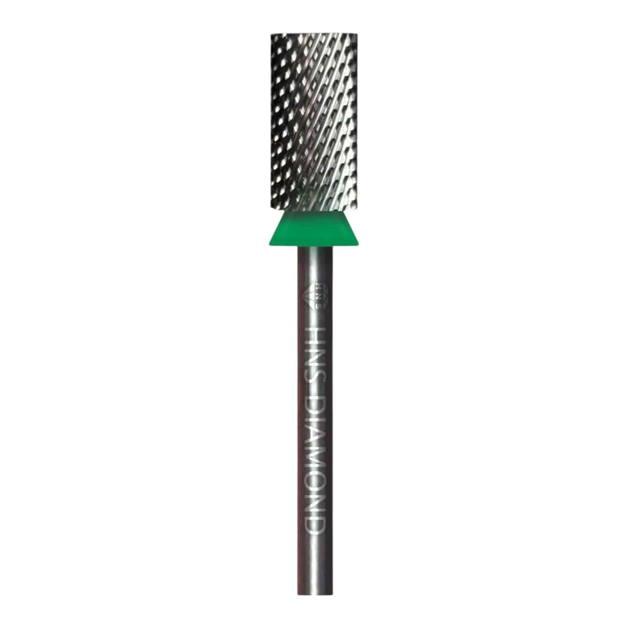 HNS DIAMOND NAIL DRILL BITS 3/32" LARGE BARREL  CROSS CUT (SILVER)