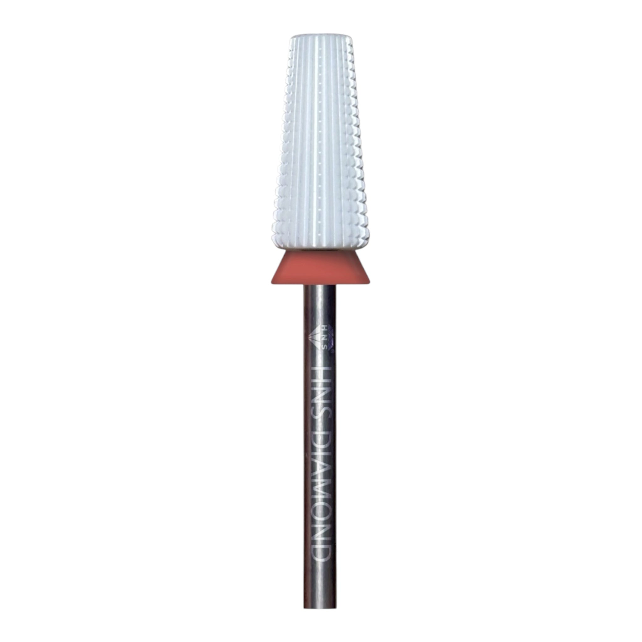 HNS DIAMOND NAIL DRILL BITS 3/32" BARREL 2 WAY CERAMIC TAPERRD WHITE