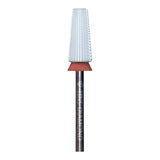 HNS DIAMOND NAIL DRILL BITS 3/32" BARREL 2 WAY CERAMIC TAPERRD WHITE