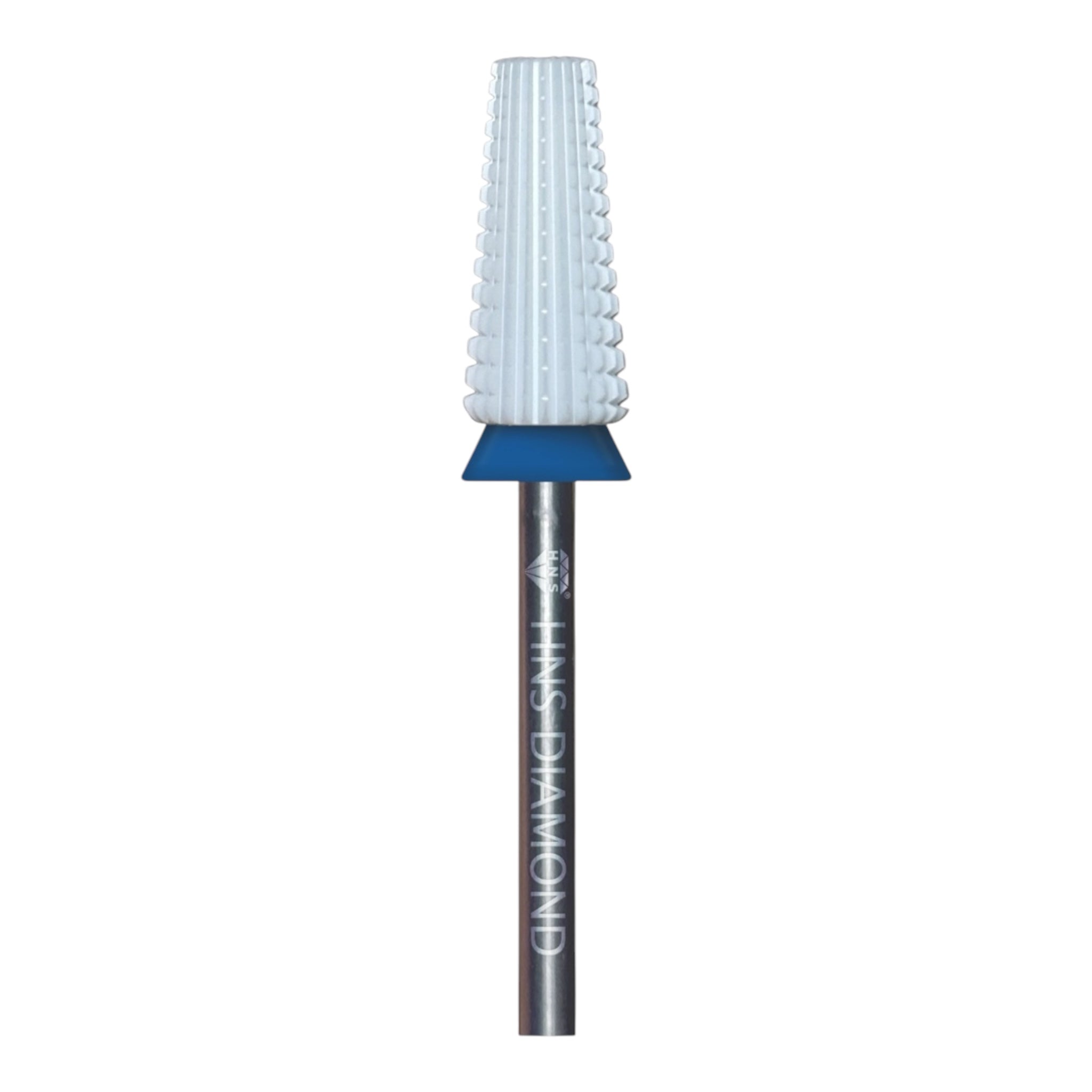 HNS DIAMOND NAIL DRILL BITS 3/32" BARREL 2 WAY CERAMIC TAPERRD WHITE