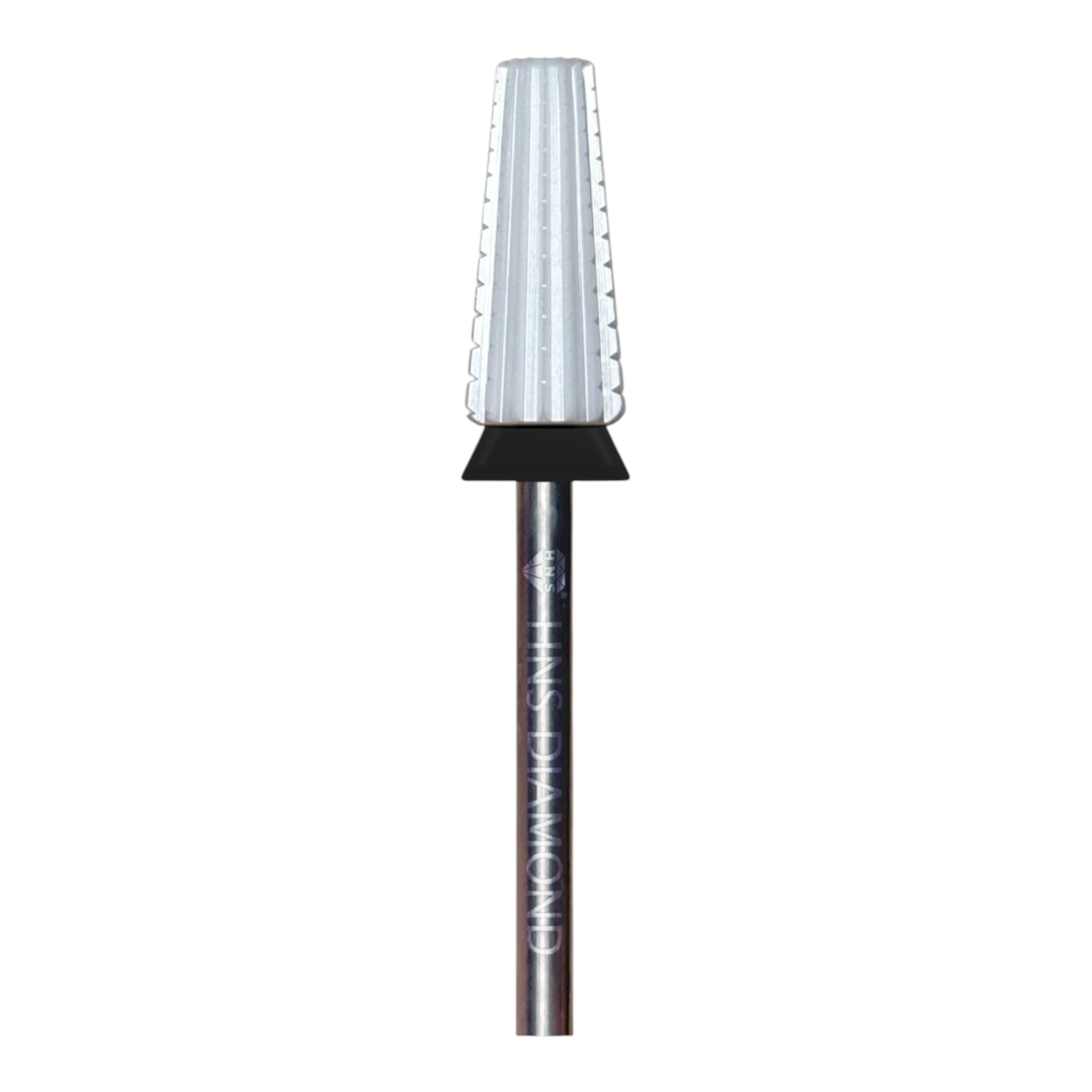 HNS DIAMOND NAIL DRILL BITS 3/32" BARREL 2 WAY CERAMIC TAPERRD WHITE