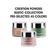 Cre8tion Dip Powder Only - Rustic Collection 2oz - Pre-selected 45 colors (Grab Bag)