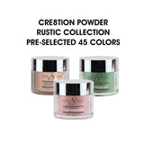 Cre8tion Dip Powder Only - Rustic Collection 2oz - Pre-selected 45 colors (Grab Bag)