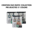 Cre8tion Soak Off Gel Matching Pair 0.5oz - Rustic Collection  - Pre-selected 21 colors (Grab Bag)