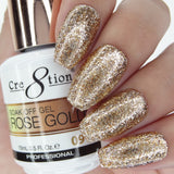 Cre8tion Rose Gold Soak Off Gel 0.5oz 09