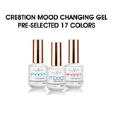 Cre8tion Mood Changing Soak Off Gel 0.5oz - Pre-selected 17 Colors (Grab Bag)
