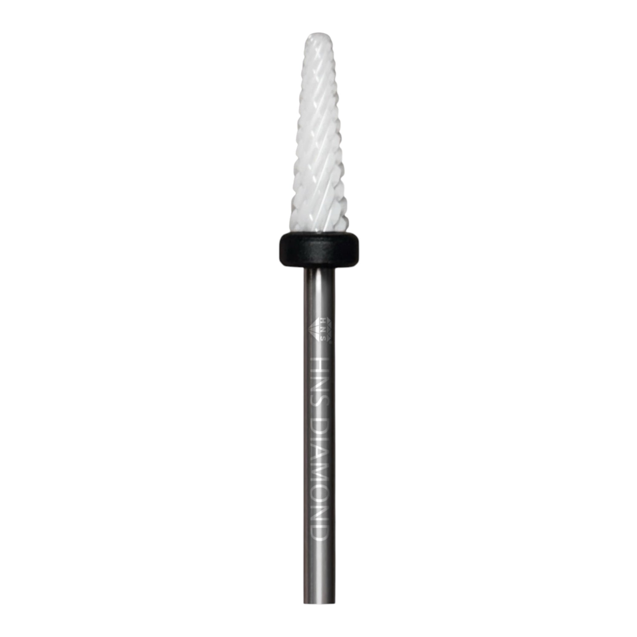 HNS DIAMOND NAIL DRILL BIT 3/32  UNDER NAIL CLEAR WHITE FLAME CERAMIC 5IN1