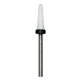 HNS DIAMOND NAIL DRILL BIT 3/32  UNDER NAIL CLEAR WHITE FLAME CERAMIC 5IN1