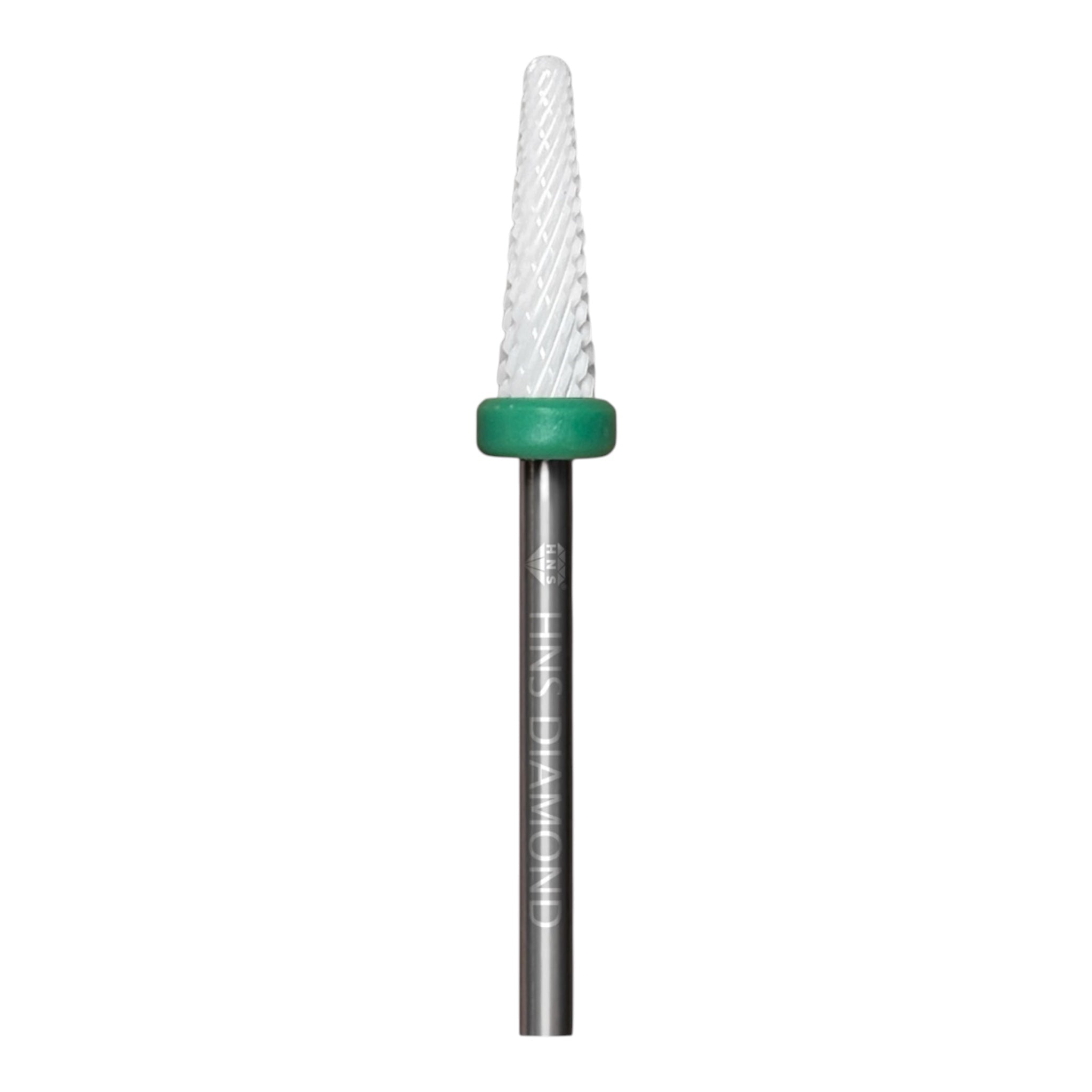 HNS DIAMOND NAIL DRILL BIT 3/32  UNDER NAIL CLEAR WHITE FLAME CERAMIC 5IN1
