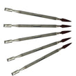 HNS Cuticle Pusher Tools Spoon Knife Gauge Finger Nail Cleaner Dead Skin Remover Gel Polish Manicure Pedicure