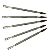 HNS Cuticle Pusher Tools Spoon Knife Gauge Finger Nail Cleaner Dead Skin Remover Gel Polish Manicure Pedicure