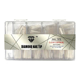 HNS DIAMOND NAIL TIP CLEAR COFFIN