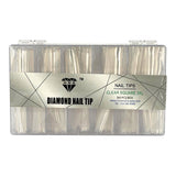 HNS DIAMOND NAIL TIP CLEAR SQUARE
