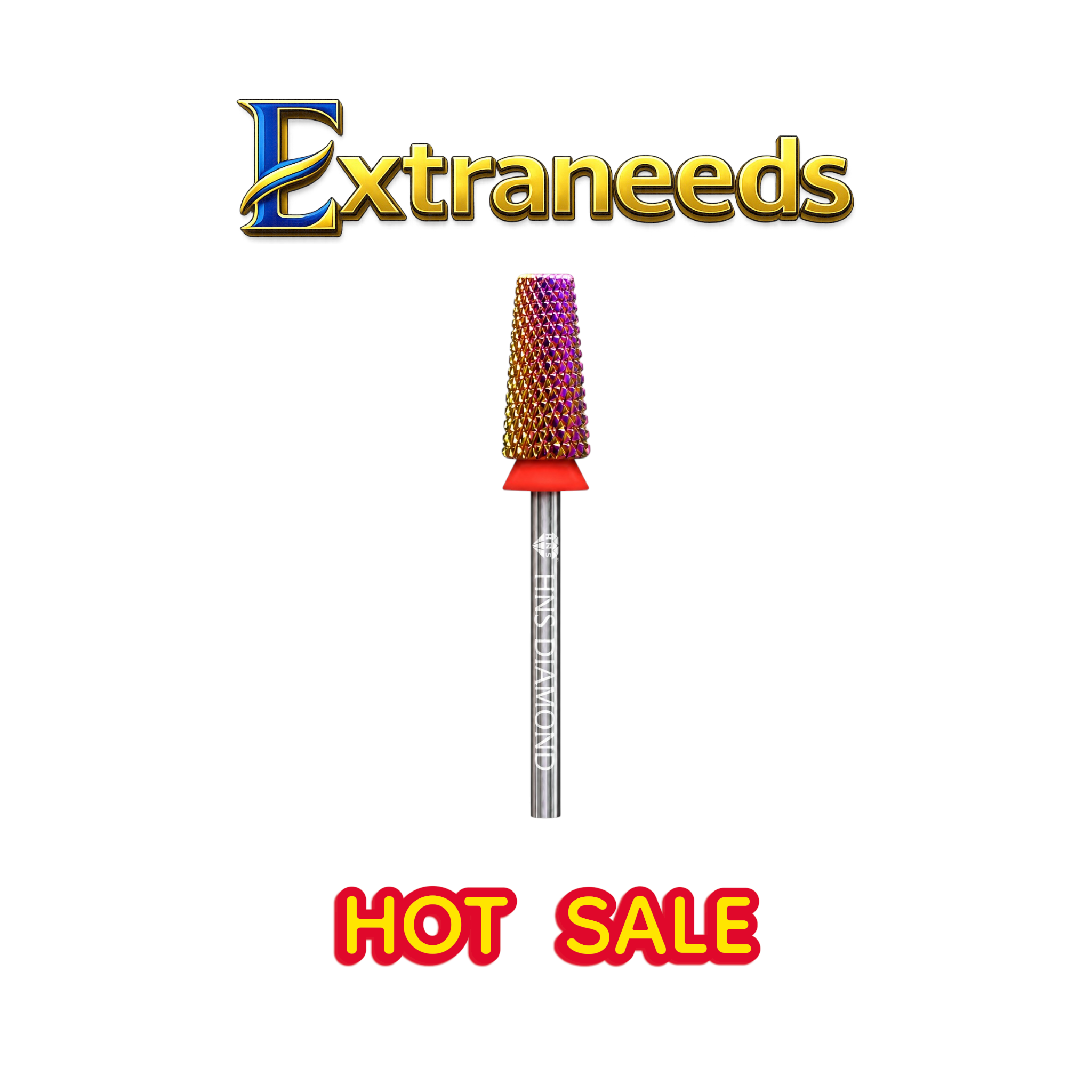 HNS DIAMOND NAIL DRILL BITS 3/32" CROSS CUT BIT 5IN1