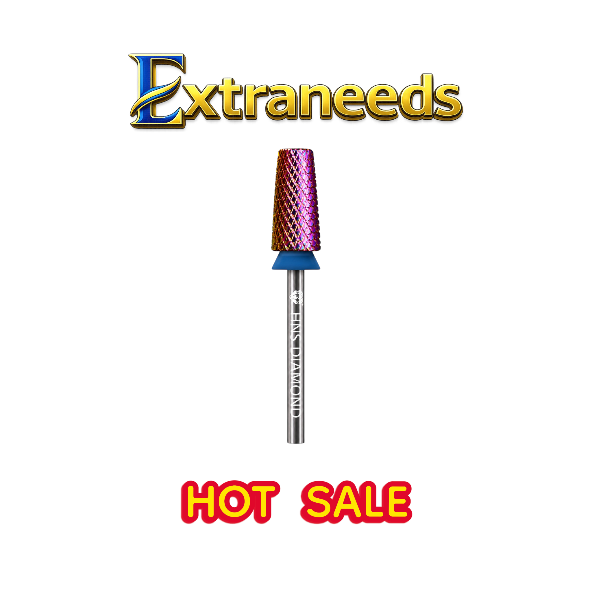 HNS DIAMOND NAIL DRILL BITS 3/32" CROSS CUT BIT 5IN1