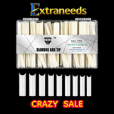 HNS DIAMOND NAIL TIP NATURAL SQUARE
