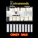 HNS DIAMOND NAIL TIP NATURAL SQUARE