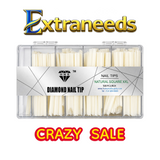 HNS DIAMOND NAIL TIP NATURAL SQUARE