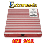 HNS DIAMOND NAIL FILES Red Square Sanitizable Jump 80/80 IN bag 50pcs