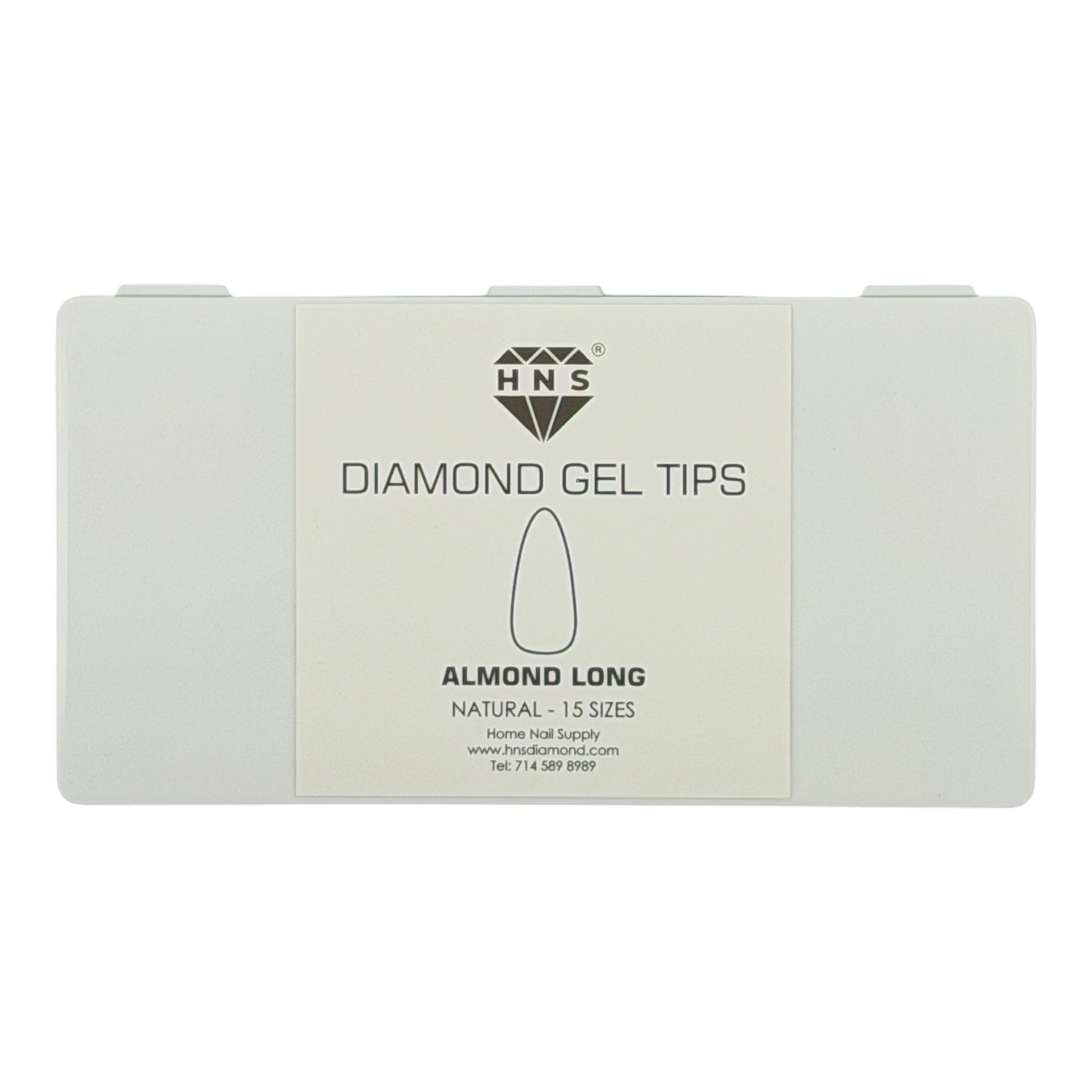 HNS DIAMOND GEL TIPS ALMOND