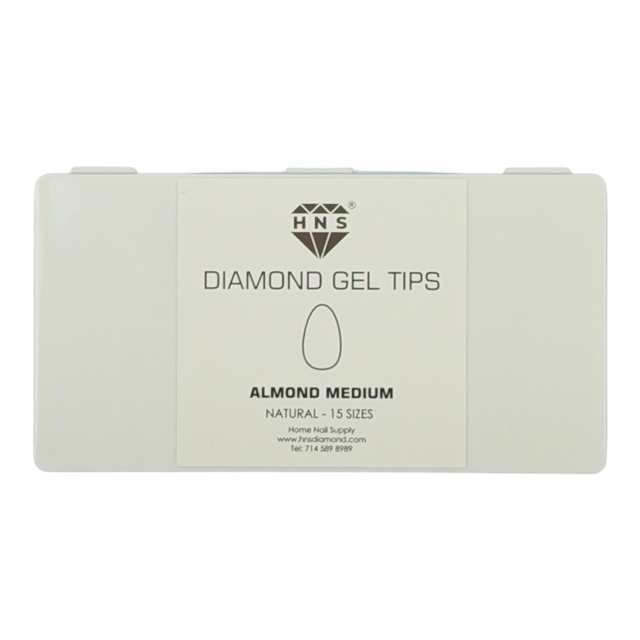 HNS DIAMOND GEL TIPS ALMOND
