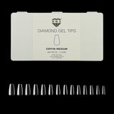 HNS DIAMOND GEL TIPS COFFIN