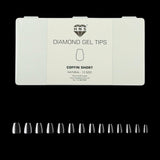 HNS DIAMOND GEL TIPS COFFIN