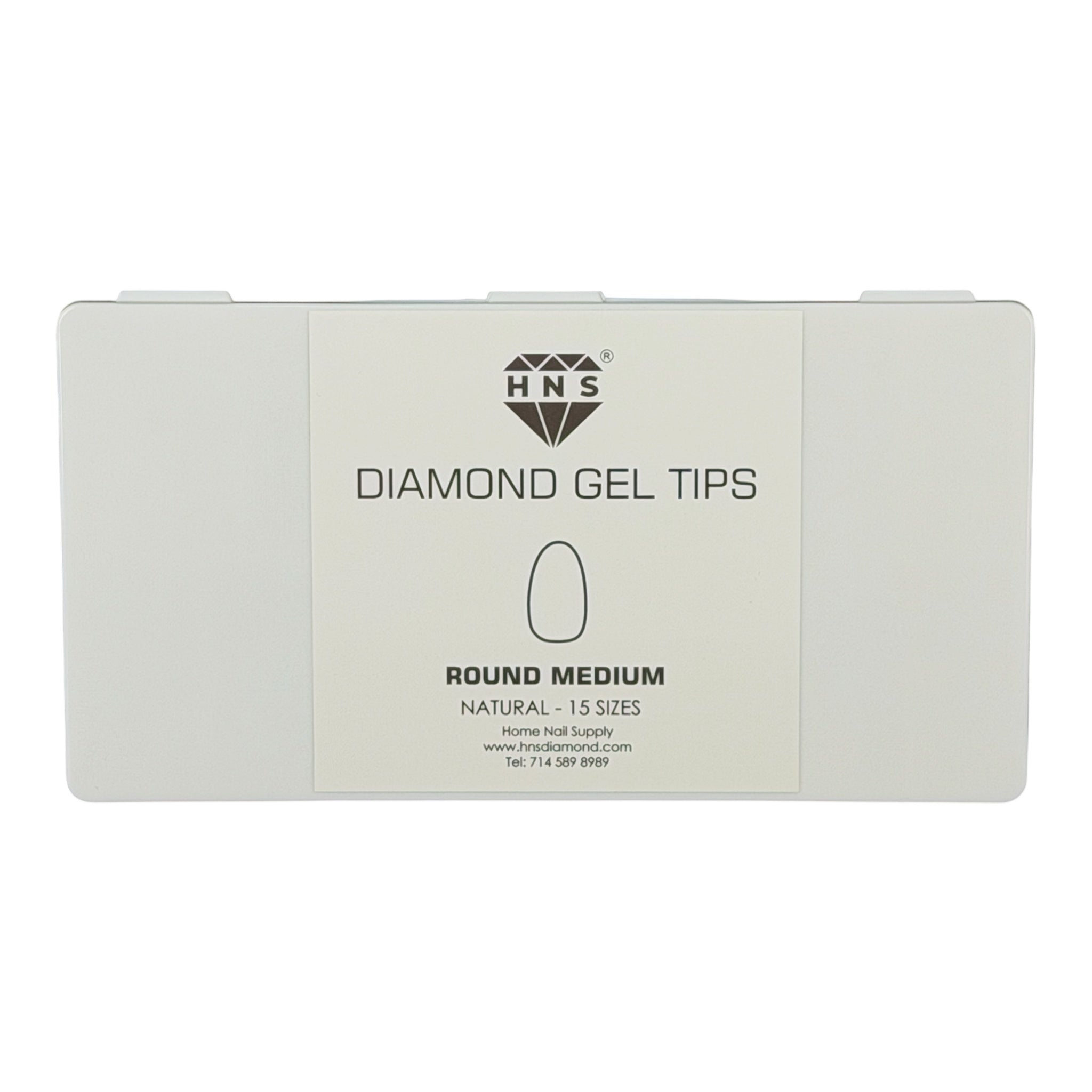 HNS DIAMOND GEL TIPS ROUND