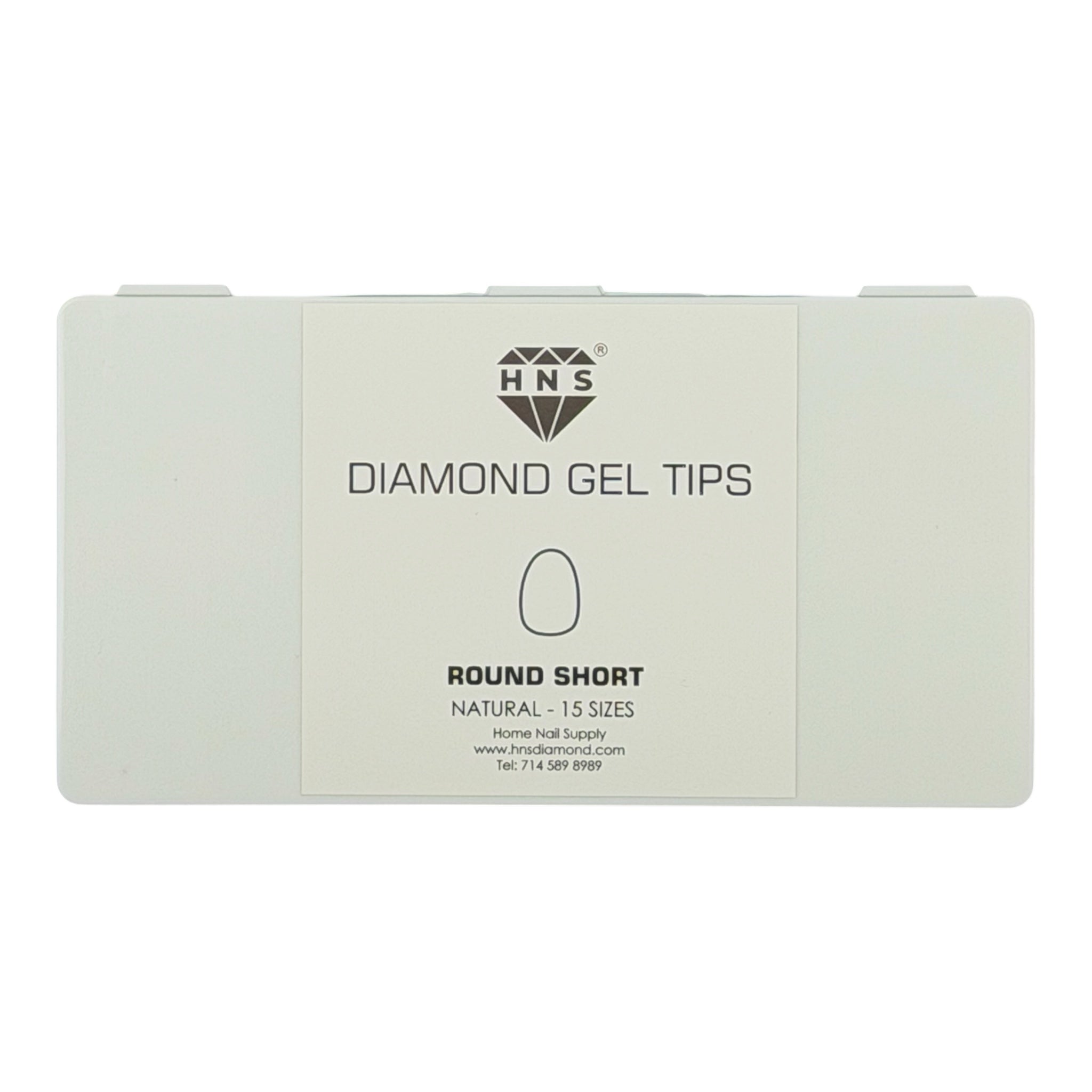 HNS DIAMOND GEL TIPS ROUND