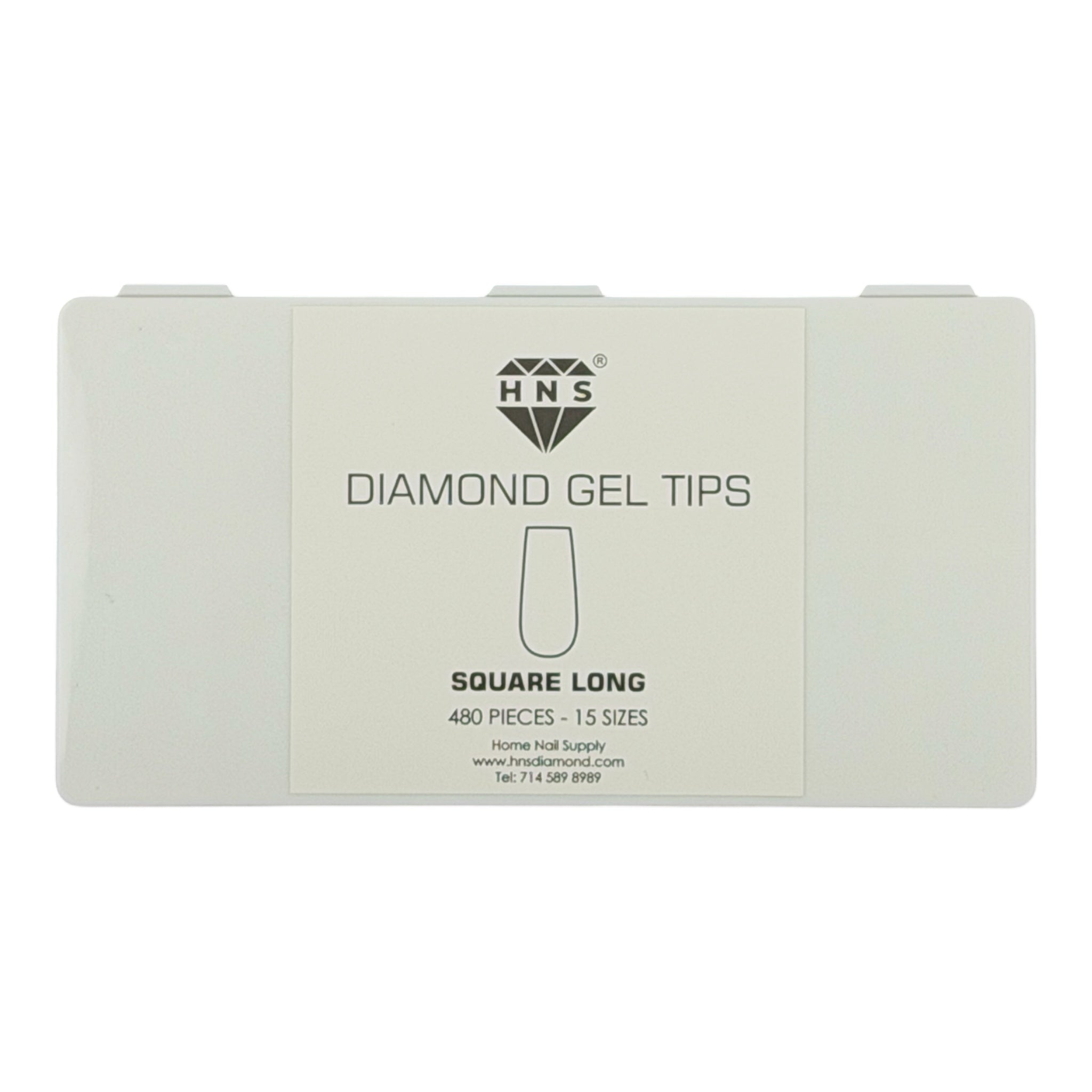 HNS DIAMOND GEL TIPS SQUARE