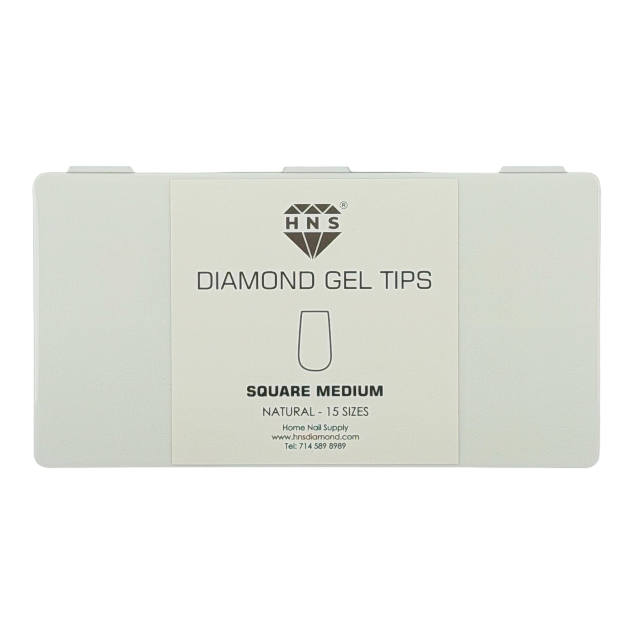 HNS DIAMOND GEL TIPS SQUARE