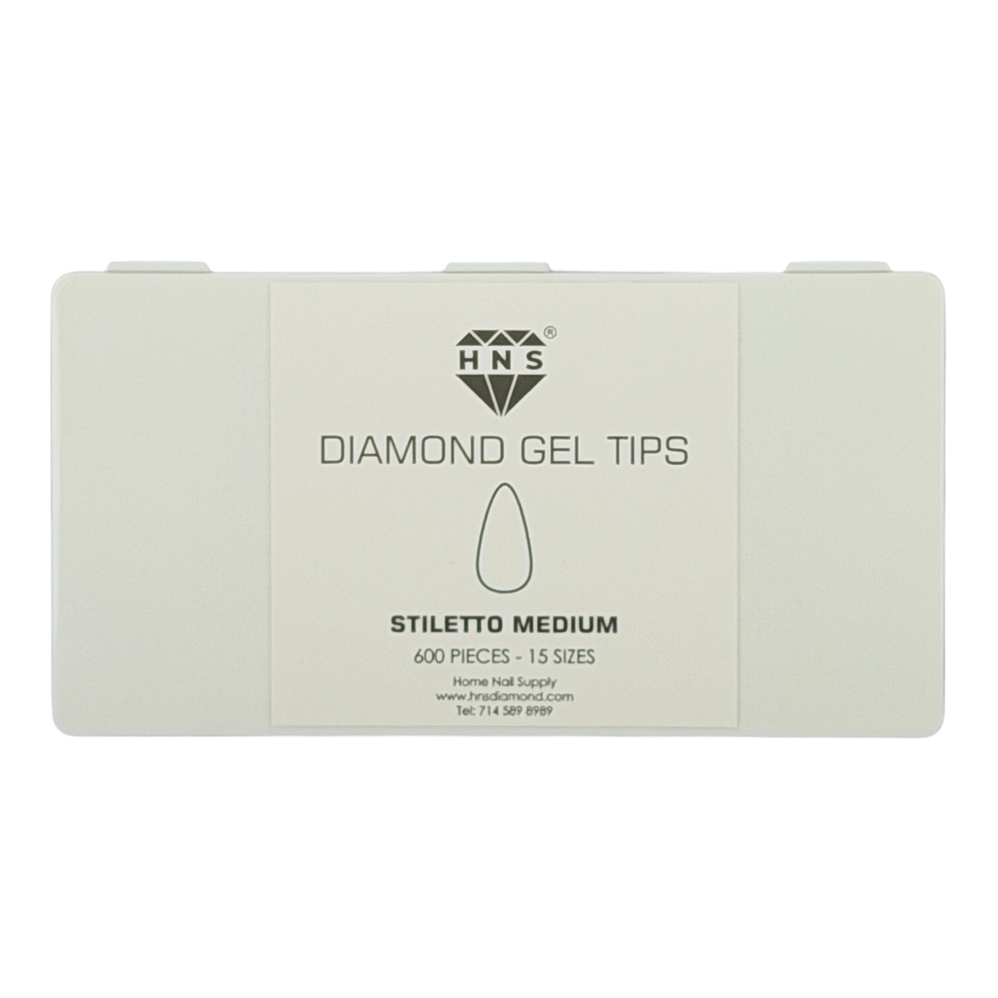 HNS DIAMOND GEL TIPS STILETTO