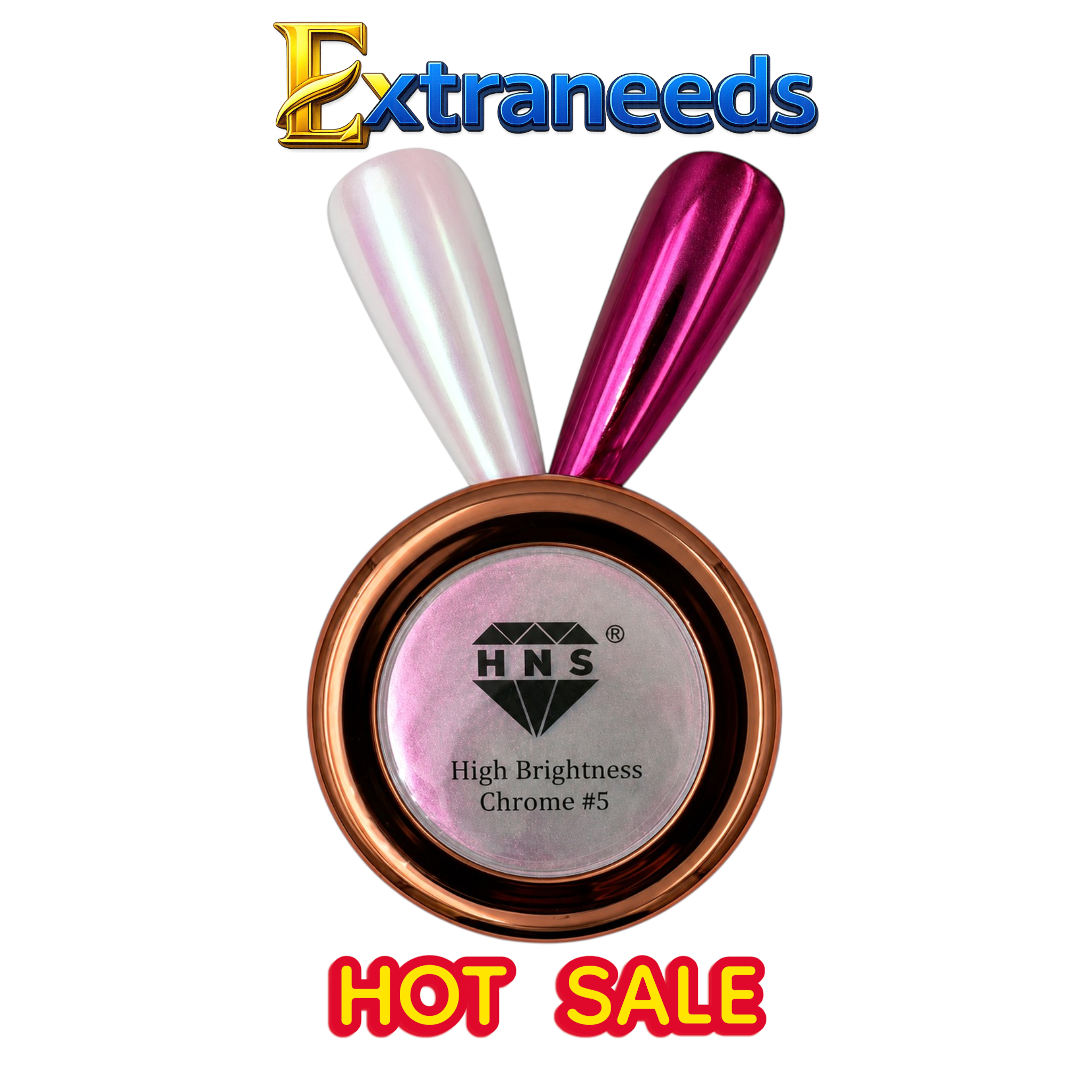 HNS UNICORN  CHROME POWDER 12 COLORS COLECCTION free 2 base chorme HNS