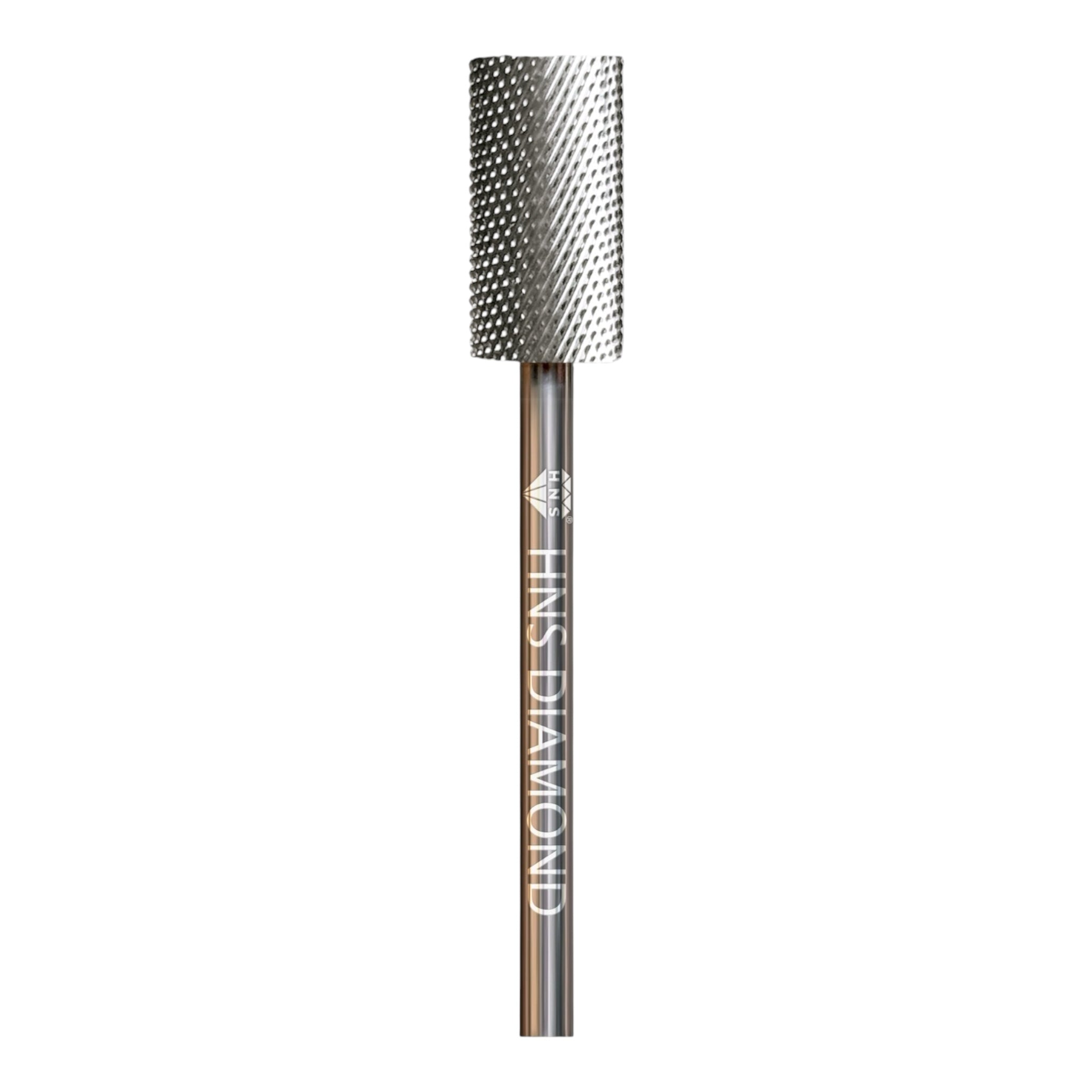 HNS DIAMOND NAIL DRILL BITS 3/32" LARGE BARREL  CROSS CUT (SILVER)