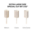 Cre8tion Extra Large Size - Special Cut Bit 3/32" Silver