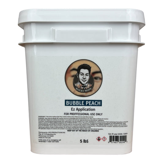Rocky MSDS Bubble Peach Nail Powder 5lbs [Buy 1 Free 1 Base & 1 Top Rocky TPO HEMA Free]