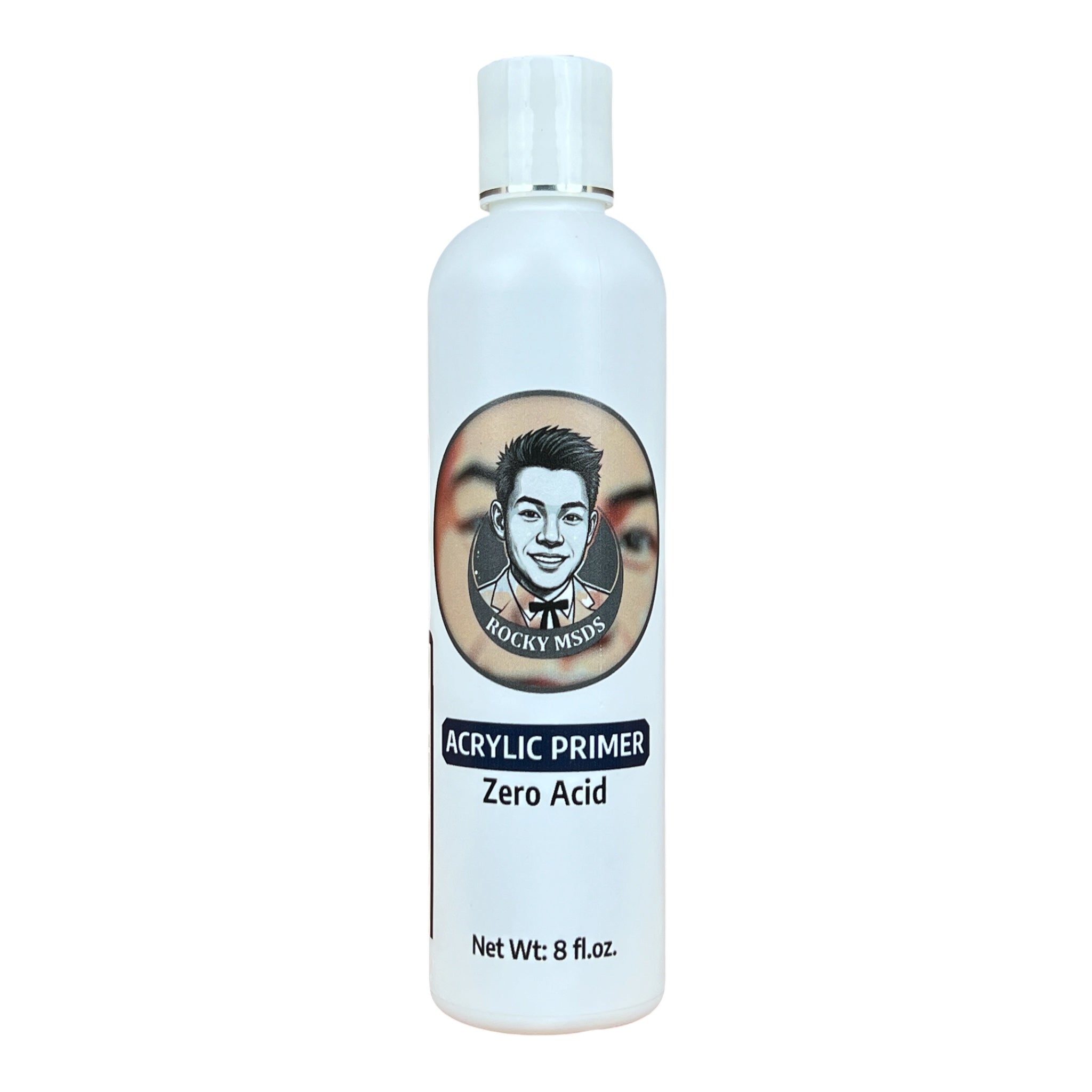 Rocky MSDS Acrylic Primer Zero Acid 8oz [Buy 1 Free 2 Each 0.5oz & 1 Top 1 Base Rocky TPO HEMA Free]