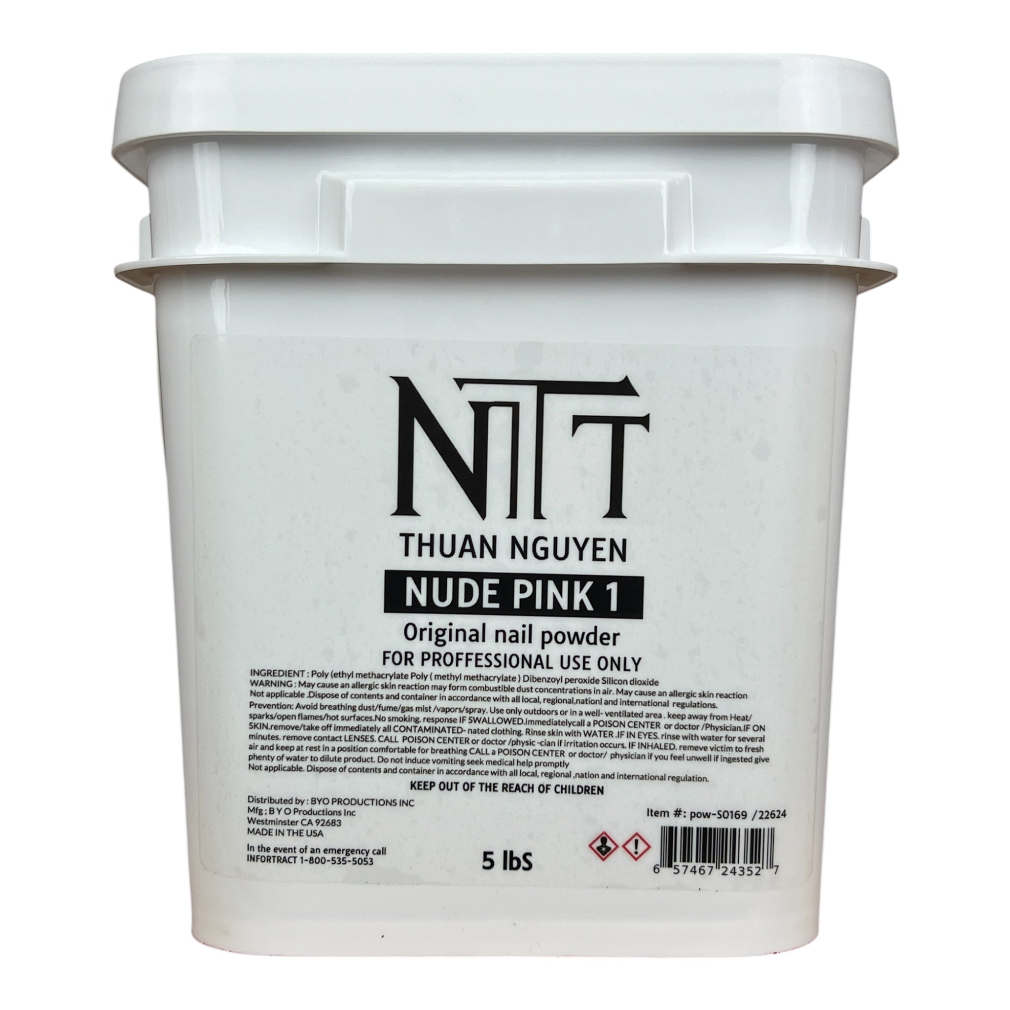 NTT Nude Pink 1 Nail Powder 5lbs [Buy 1 Free 1 Base 1 Top Rocky Top HEMA Free]