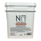 NTT Pigment Brown Nail Powder 5lbs [Buy 1 Free 1 Base 1 Top Rocky TPO HEMA Free]