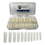 HNS NATUTAL SQUARE STRAIGHT NAIL TIP  540 EACH  IN BOX