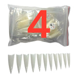 HNS NATURAL STILETTO STRAIGHT TIP