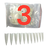 HNS NATURAL STILETTO STRAIGHT TIP