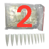 HNS NATURAL STILETTO STRAIGHT TIP