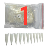 HNS NATURAL STILETTO STRAIGHT TIP