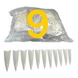 HNS NATURAL STILETTO STRAIGHT TIP