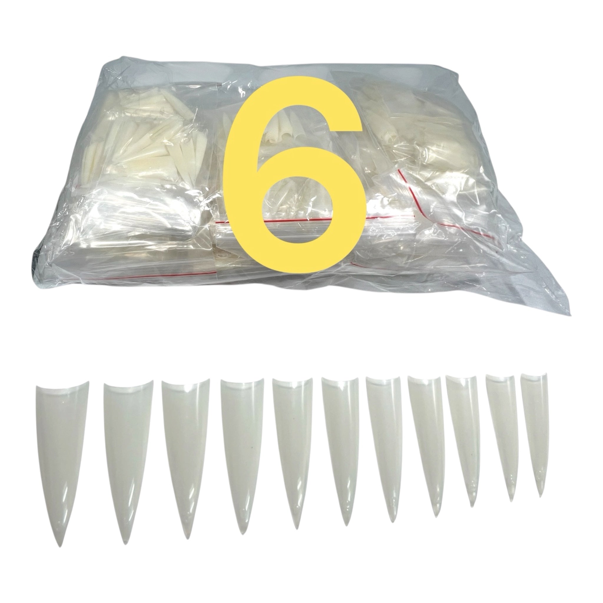 HNS NATURAL STILETTO STRAIGHT TIP