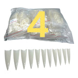 HNS NATURAL STILETTO STRAIGHT TIP