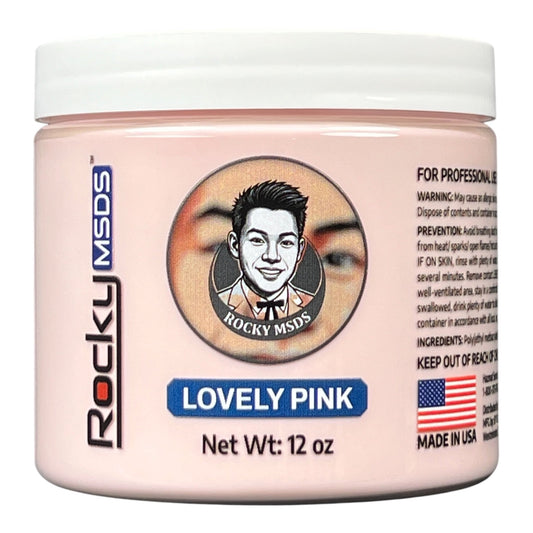 Rocky MSDS Lovely Pink Nail Powder 12 oz